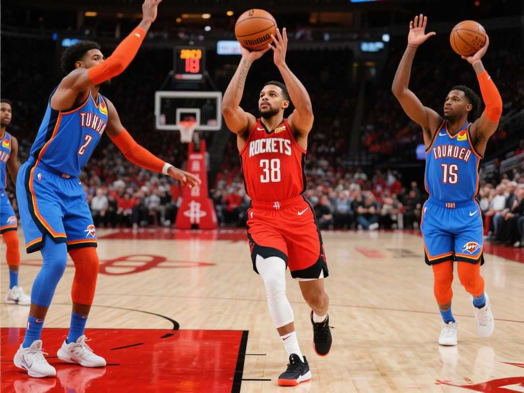 再创辉煌！范乔丹38分力克雷霆，火箭冲击西部榜首